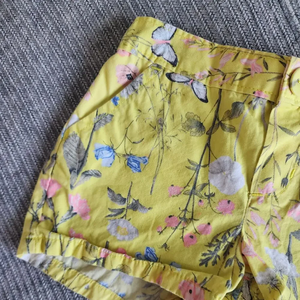 Carter's Floral and Butterfly Print Twill Shorts